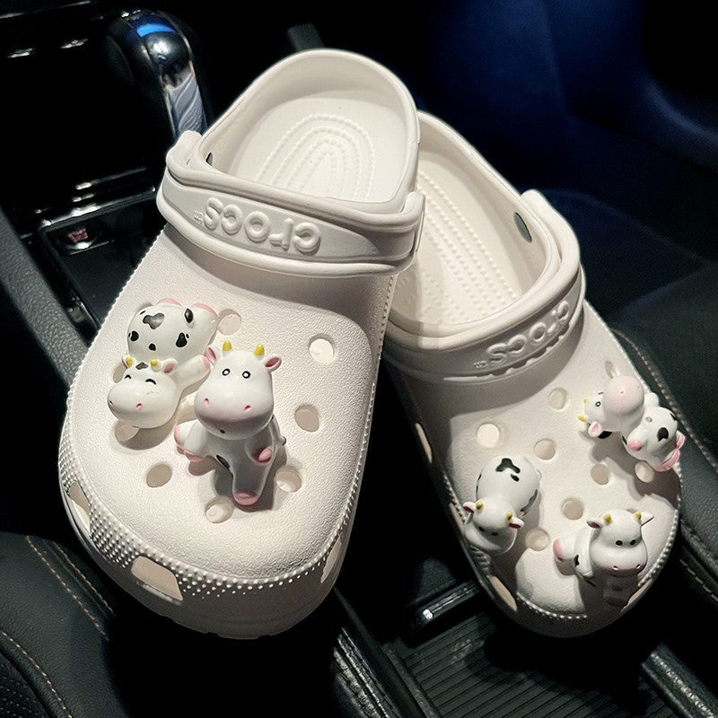 Doll Cute Cow Hole Shoes Accessories