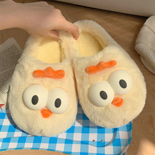 Soft Bottom Warm Keeping Closed Toe Cotton Slippers Can Be Confinement Shoes Ladies