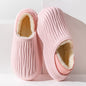 Fashion Thickened Winter Slippers Women's Indoor Outdoor Shoes Home Warm Plush Confinement Shoes