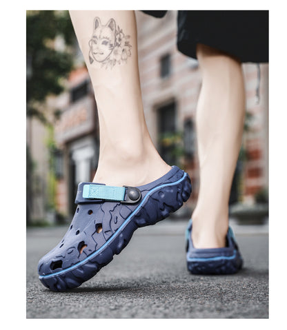 Breathable Soft Bottom Sports Beach Shoes Casual Two-way Wear Sandals