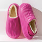 Fashion Thickened Winter Slippers Women's Indoor Outdoor Shoes Home Warm Plush Confinement Shoes