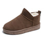 Solid Color Cotton Shoes Casual Sports Short Fleece-lined Boots