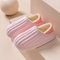 Fashion Thickened Couple Slippers Women's Winter Shoes Home Warm Plush Confinement Shoes