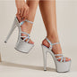 Women's Waterproof Platform Stiletto Ankle-strap High Heels