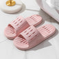 Anti-slip Striped Texture Hollow Design Slippers Women Floor Bathroom House Shoes Summer Indoor Home Slipper Couple