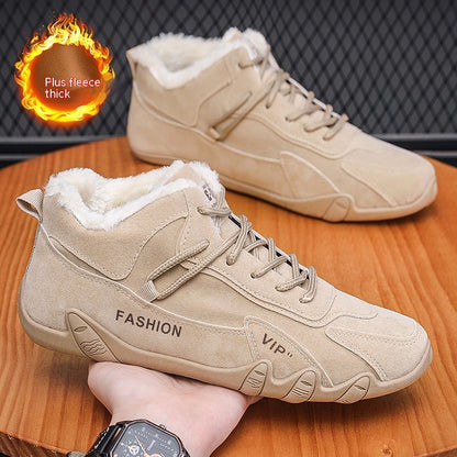 Men's Shoes Winter Fleece-lined New Sports Casual Shoes