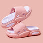 Women's Two-color Slippers For Couple Thick-soled Indoor Floor House Shoes Summer Outdoor Leisure Beach Shoes Women Men