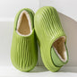 Fashion Thickened Winter Slippers Women's Indoor Outdoor Shoes Home Warm Plush Confinement Shoes