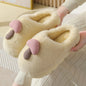 Cute Mushroom Cotton Slippers For Women Thick-soled Autumn And Winter Plush Slipper Indoor Non-slip Eva Household Furry Shoes