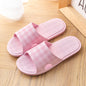 Cute Plaid Print Home Slippers Soft Sole Non-slip Floor Bathroom Shower Slippers For Women And Men House Shoes