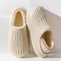 Fashion Thickened Winter Slippers Women's Indoor Outdoor Shoes Home Warm Plush Confinement Shoes