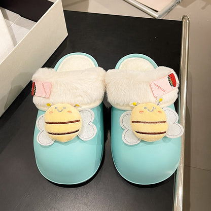 Cartoon Little Bee Cotton Shoes Autumn And Winter