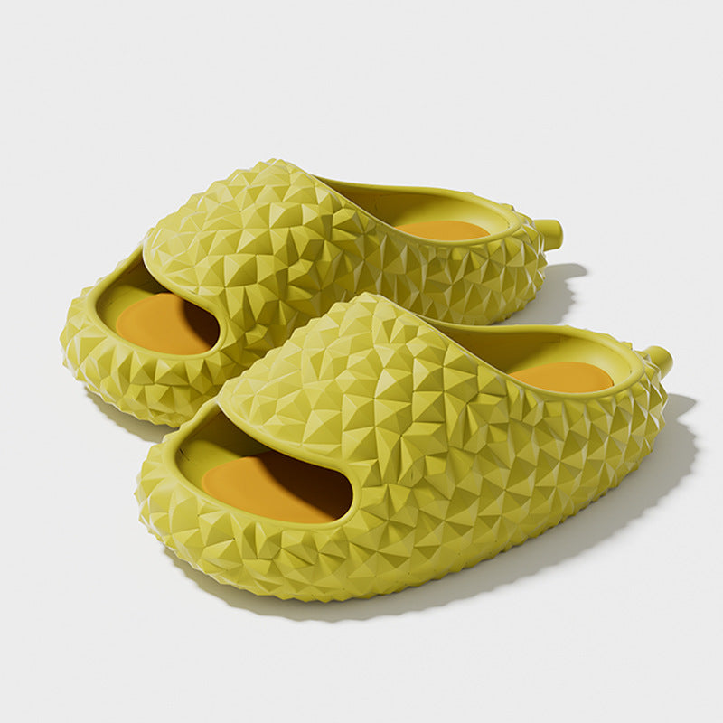 Summer Durian Couple Funny Fashion Step On Shit Sense Slipper Female