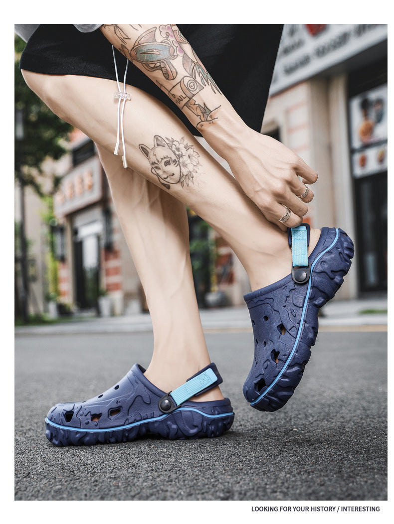 Breathable Soft Bottom Sports Beach Shoes Casual Two-way Wear Sandals