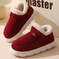 Couples Cotton Shoes Winter Wear Bag Heel Fleece-lined Indoor Warm