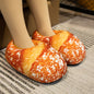 Creative Bread Toast Cotton Shoes Home Indoor