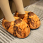 Creative Bread Toast Cotton Shoes Home Indoor