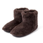 Couple High Leg Boot Coral Fleece Indoor Home Cotton Shoes