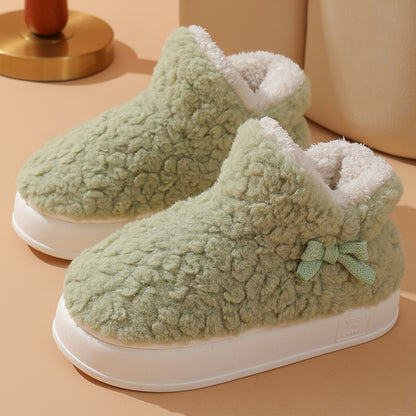 Thickened Fleece-lined Winter Cotton Shoes Indoor And Outdoor