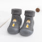 Autumn And Winter Thickening Fleece-lined Baby High-top Slip-on Doll Toddler Shoes