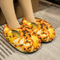 Creative Bread Toast Cotton Shoes Home Indoor