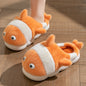 Cartoon Clownfish Cotton Shoes Women's Home