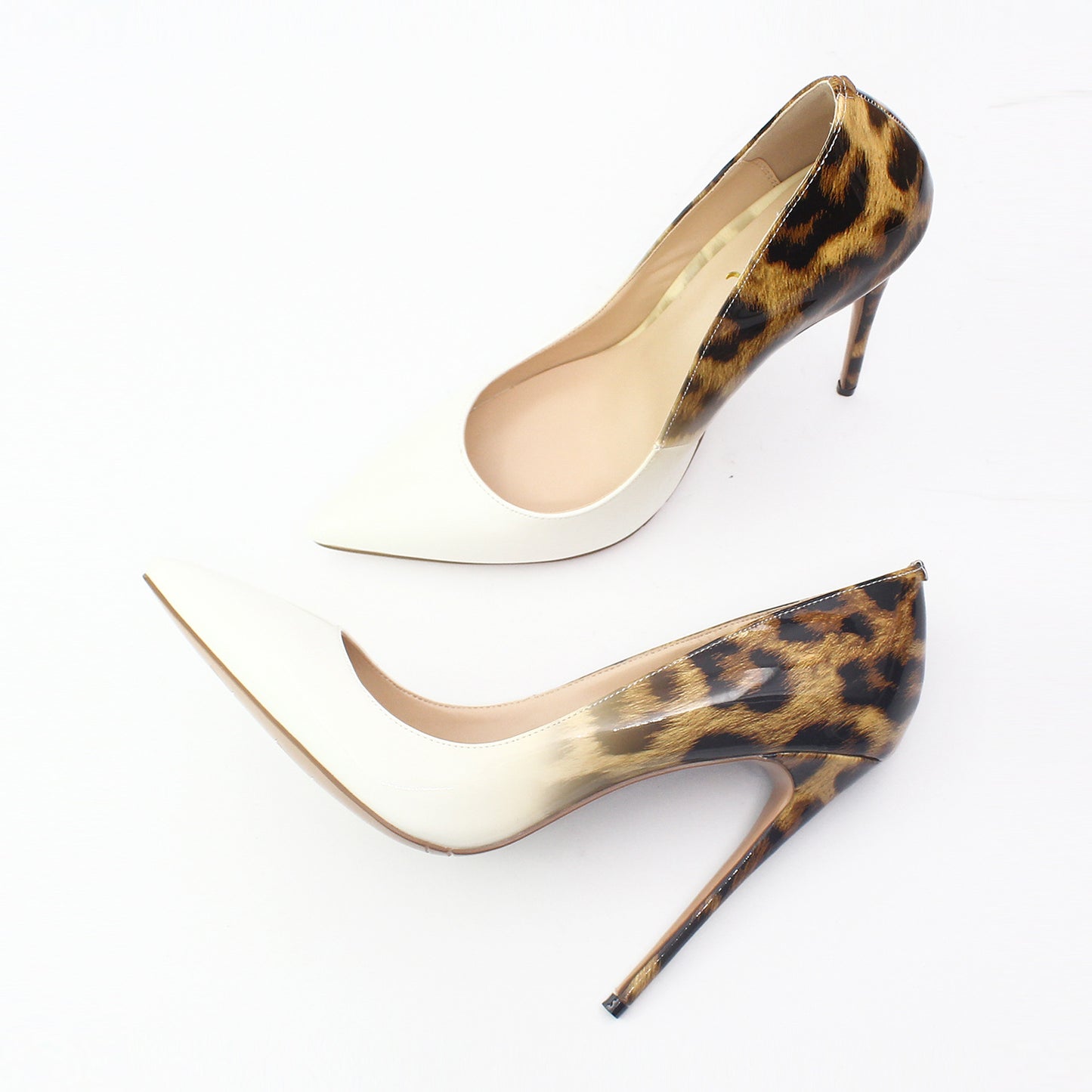 Animal Texture Pointed Toe High Heel Women's Shoes