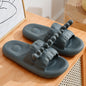 Cute Deer Horn Slippers Summer Women's House Shoes Non-slip Bathroom Slipper