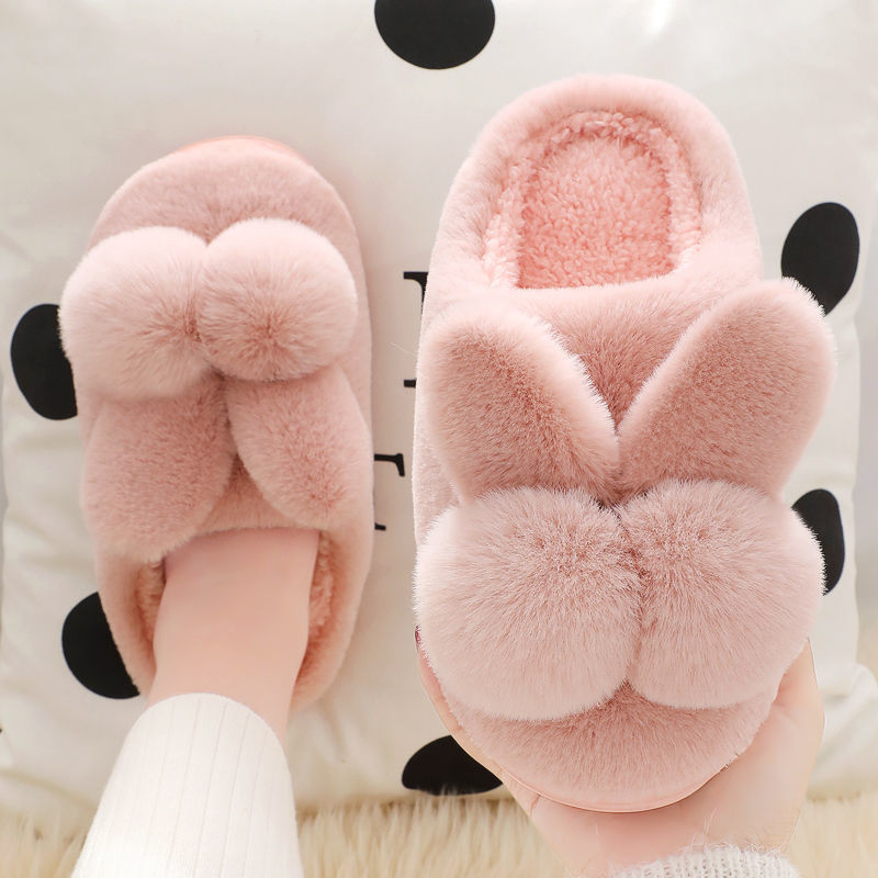 Women's Winter Platform Non-slip Warm Cute Interior Home Plush Shoes