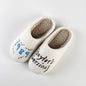 Warm Winter Cotton Slippers Couple Men And Women Thick Bottom Soft Sole Shoes