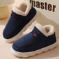 Winter House Shoes Solid Color Platform Slippers Casual Slip On Plush Lined Garden Shoes Outdoor Comfortable Indoor Floor Home Slippers