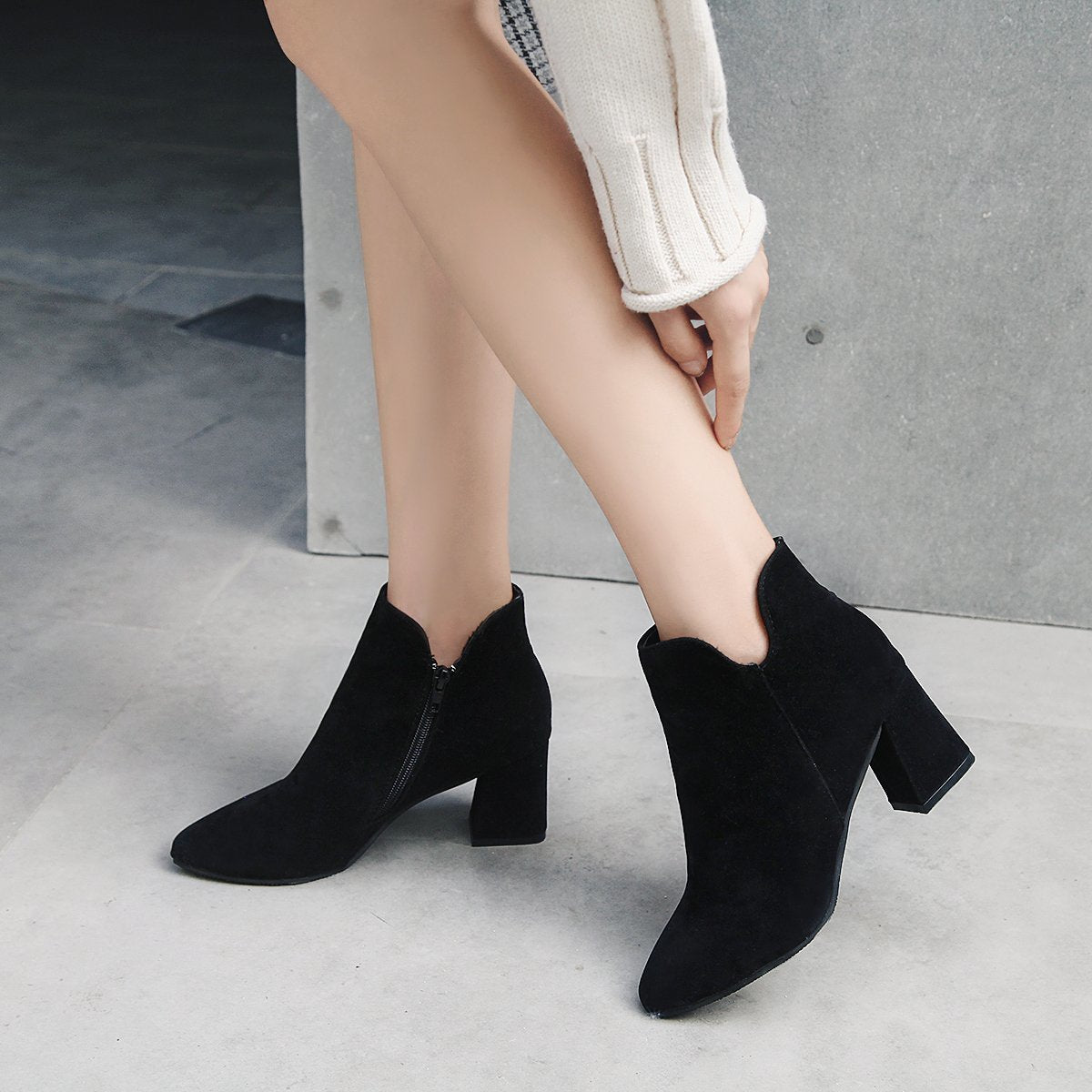 Plus Fleece Low-top Cotton Boots Warm Short Boots