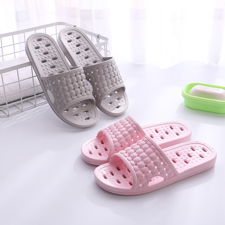 Summer House Shoes Non-slip Hollow Sole Design Floor Bathroom Slipper For Women Men