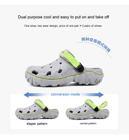 Breathable Soft Bottom Sports Beach Shoes Casual Two-way Wear Sandals