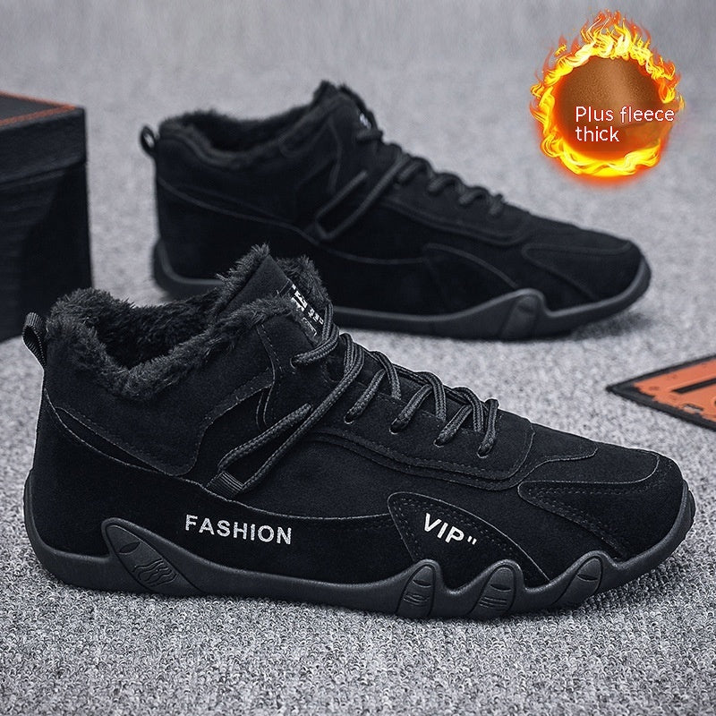 Men's Shoes Winter Fleece-lined New Sports Casual Shoes