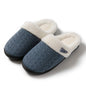 Winter Cotton Slippers Baotou Warm Flat Slippers Home Daily Soft Non-slip Bottom House Shoes Women Men Couple