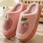 Cotton Slippers For Women Autumn And Winter Indoor Warm And Cute Home Slippers Non-slip Fuzzy Plush Shoes