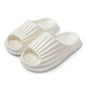 Home Slippers Women Men New Solid Striped Peep-toe Shoes House Floor Bathroom Slippers For Couple