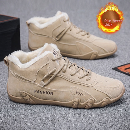 Men's Shoes Winter Fleece-lined New Sports Casual Shoes