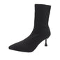 High Heel Pointy Stretch Breathable Flying Vega Boots