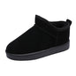 Solid Color Cotton Shoes Casual Sports Short Fleece-lined Boots