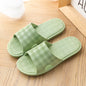 Cute Plaid Print Home Slippers Soft Sole Non-slip Floor Bathroom Shower Slippers For Women And Men House Shoes