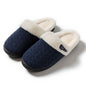 Winter Cotton Slippers Baotou Warm Flat Slippers Home Daily Soft Non-slip Bottom House Shoes Women Men Couple