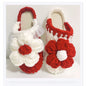 Handmade Hook Shoes New Puff Pattern Woven Slippers Material Package